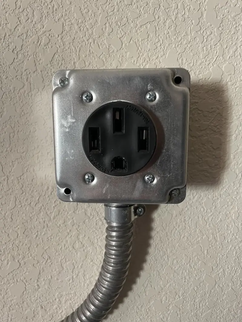 NEMA 14-50 outlet installed for Electrical Panel Upgrade in Camarillo